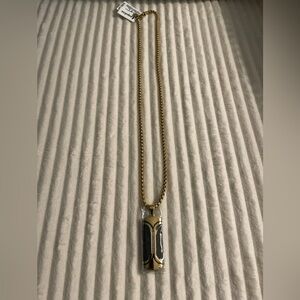 Esquire Diamond Accent Dog Tag 22" Pendant Necklace Macy’s Exclusive (J50)